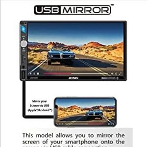 Touchscreen media mirror screen